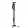 Pachet Manfrotto MVMXPROA4 Monopied fluid + Manfrotto Suport Monopod 080 + Manfrotto MHXPRO-2W Fluid cap trepied video