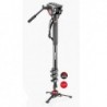 Pachet Manfrotto MVMXPRO500 monopied video cu baza Fluidtech + Manfrotto geanta trepied 80 cm Non Padded